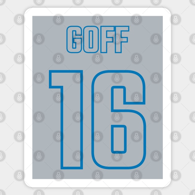 Jared Goff Sticker by CoolMomBiz